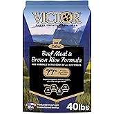 VICTOR Super Premium Dog Food – Select Beef Meal & Brown Rice Formula for Immune and Gut Health – Gluten-Free Beef Meal Dry Dog Food for All Normally Active Dogs of All Life Stages, 40 lbs
