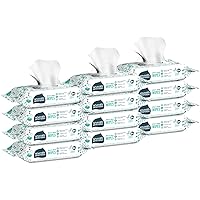 Seventh Generation Baby Wipes, Free & Clear Unscented and Sensitive, Gentle as Water, Refill, Pack of 12, Total 768 Count (Packaging May Vary)
