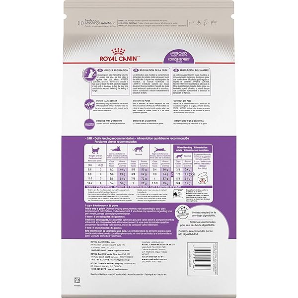 ROYAL CANIN APPETITE CONTROL SPAYED/NEUTERED DRY ADULT CAT FOOD, 6 LB BAG