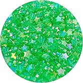 Daiyifiy 400Pcs Acrylic Star Beads, New Green AB, Star Shape, Loose Beads for Jewelry Making DIY Bracelet Earring Necklace Key Chains