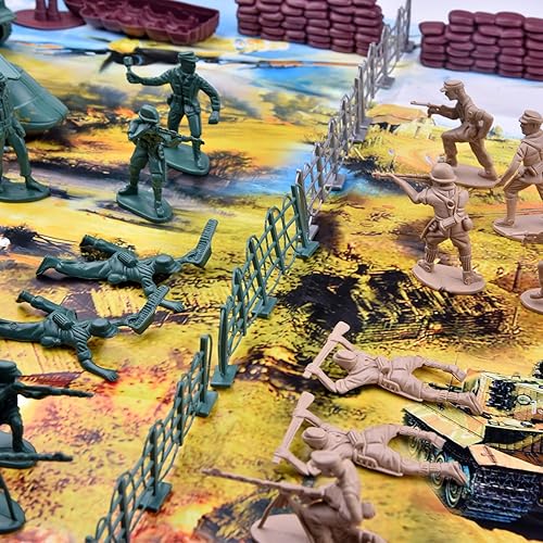 FUN LITTLE TOYS 232 PCs Army Men Action Figures Army Toys of WW