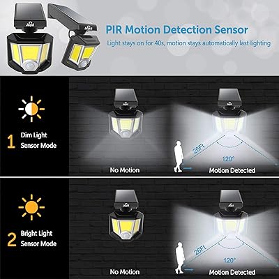Buy Juslit Adjustable Solar Lights Outdoor 72 Cob Led Motion Sensor Light 360 Rotating Head Wide Angle Illumination 2 Modes Wireless Security Wall Lighting Ip65 Waterproof Online In Turkey B07w3m9lm7