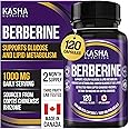 Maximum Strength Berberine Supplement 1000 mg Per Serving (500mg Per Capsule). Supports Healthy Glucose (Blood Sugar) and Lip