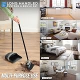 TDBS The Dustpan and Brush Store Long Handled Dustpan and Brush Set Black Grey view 5