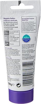 Ronseal Multi-Purpose Natural Wood Filler 100g Tube Interior Exterior Repair view 2
