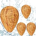 DECYOOL 4 Pack Wasp Nest Decoy Hanging Wasp for Wasps Hornets Yellow Jackets Outdoor Waterproof Material (Orange)