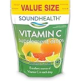 SoundHealth Vitamin C Drops, Assorted Citrus Flavor, 140 Count