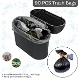 ALTIJARAT INT Car Bin 90 Pcs Trash Bags Water-Resistant Small Easy Hang view 2