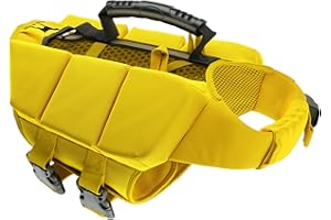 NOAH & PAW Dog Life Jacket, Human Standards Lifejacket Design, Dog Life Vest for Swimming and Boating, 3X Foam Support for Max Floating, Breathable Mesh, Salvavidas para Perros, Size S