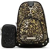 MADDEN GIRL WAVE SLING CROSSBODY, LEOPARD, O/S
