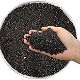 TOPZEA 12 LB Black Lava Rocks Sand for Plants, Potting Soil Decorative Landscaping Gritty Pumice, Crushed Volcanic Stone Gravel for Bonsai Succulent Cactus, Top Dressing, Vase Filler, Fairy Gardening