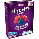Fruity Snacks, Mixed Berry, Gluten Free, Fat Free, 8 oz (10 Pouches)