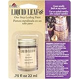 Plaid, Classic Gold 6110 :Craft Liquid One Step Leafing Paint, 0.75-Ounce, Fl Oz (Pack of 1), 7