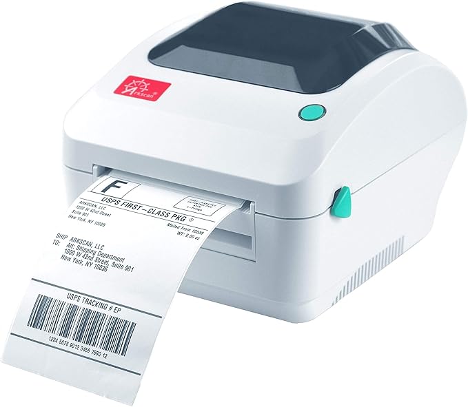 Arkscan 2054A Thermal Shipping Label Printer to Print Amazon.co.uk