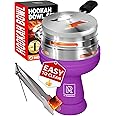 Premium Purple Silicone Hookah Bowl Set – Universal Phunnel Hookah Head Bowl for Perfect Heat Management – Durable, Easy-to-Clean Hookah Top with Tongs – Shisha Bowl for Smooth Airflow & Max Flavor