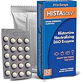 Medagel HISTAsolv Extra Strength DAO Enzyme Supplement for Histamine Food Intolerance - Eases Digestive Discomfort - Patented Tech - Made in Austria - 30 Pack