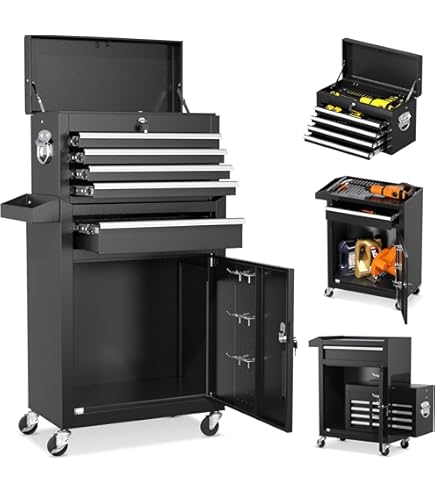 Amazon.com: VIWAT 5-Drawer Tool Chest, Rolling Tool Box Organizer