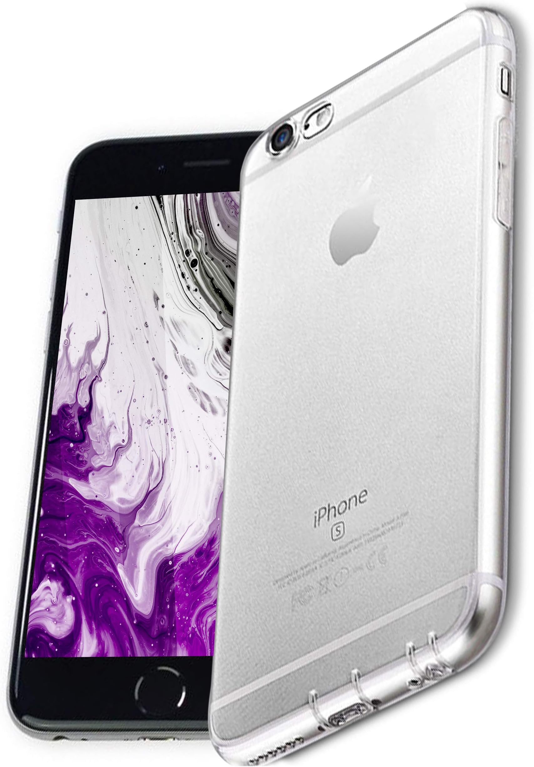 COVERbasics PROCAM 0.33mm for Apple iPhone 6 6s 4.7 inch Premium Case Cover Bumper Soft Flexible Rubber Transparent Crystal Clear TPU Silicon Slim Invisible Gel with Camera Protection and Dust Caps