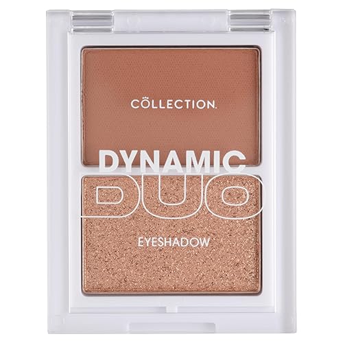 Collection Cosmetics Dynamic Duo Eyeshadow, Eye Makeup, Cream-to-Shadow Formula, 2.8g, Golden Horizon