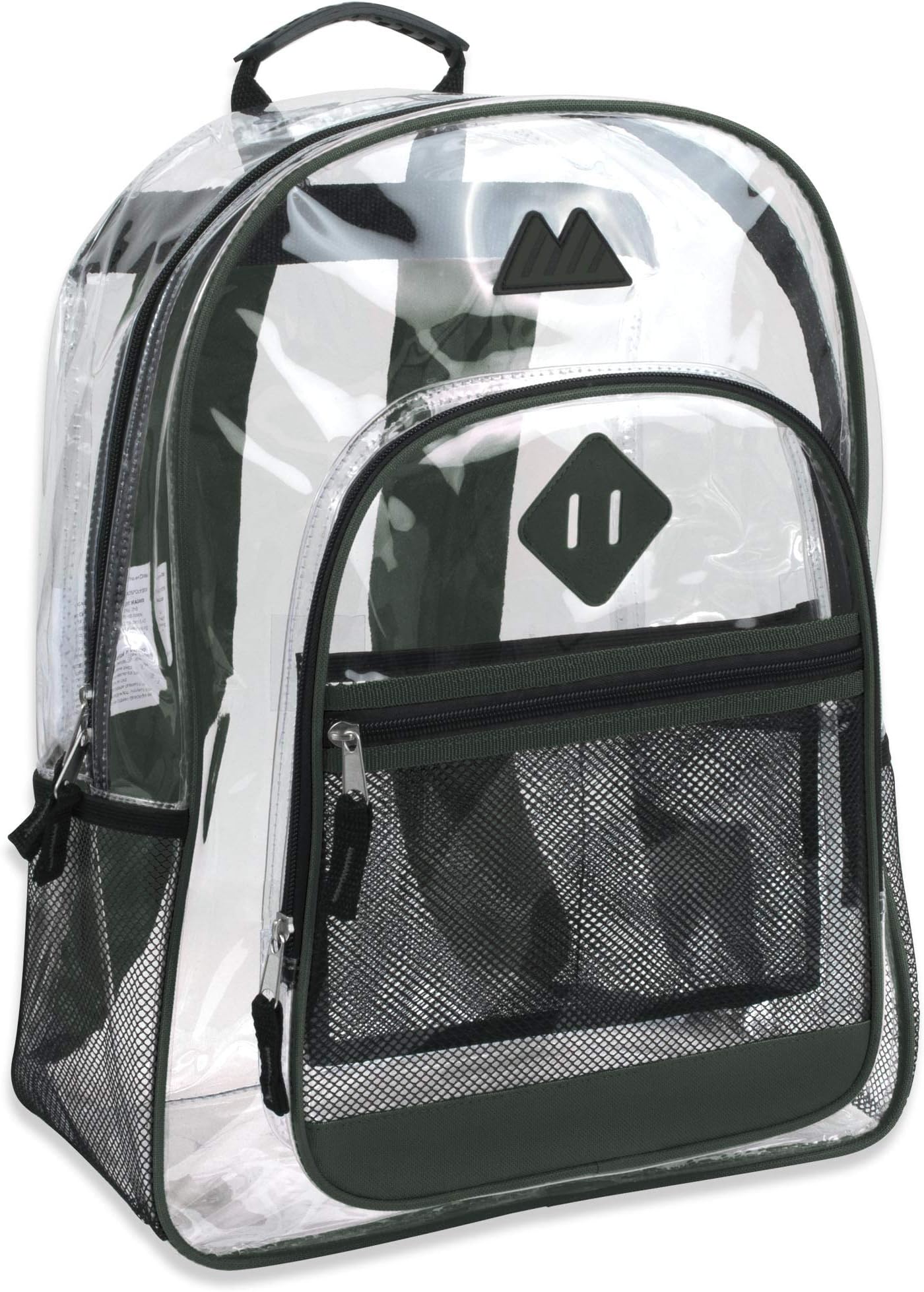 Clear Backpack with Water Bottle Holder, Stadium Approved for Men, Women, Kids