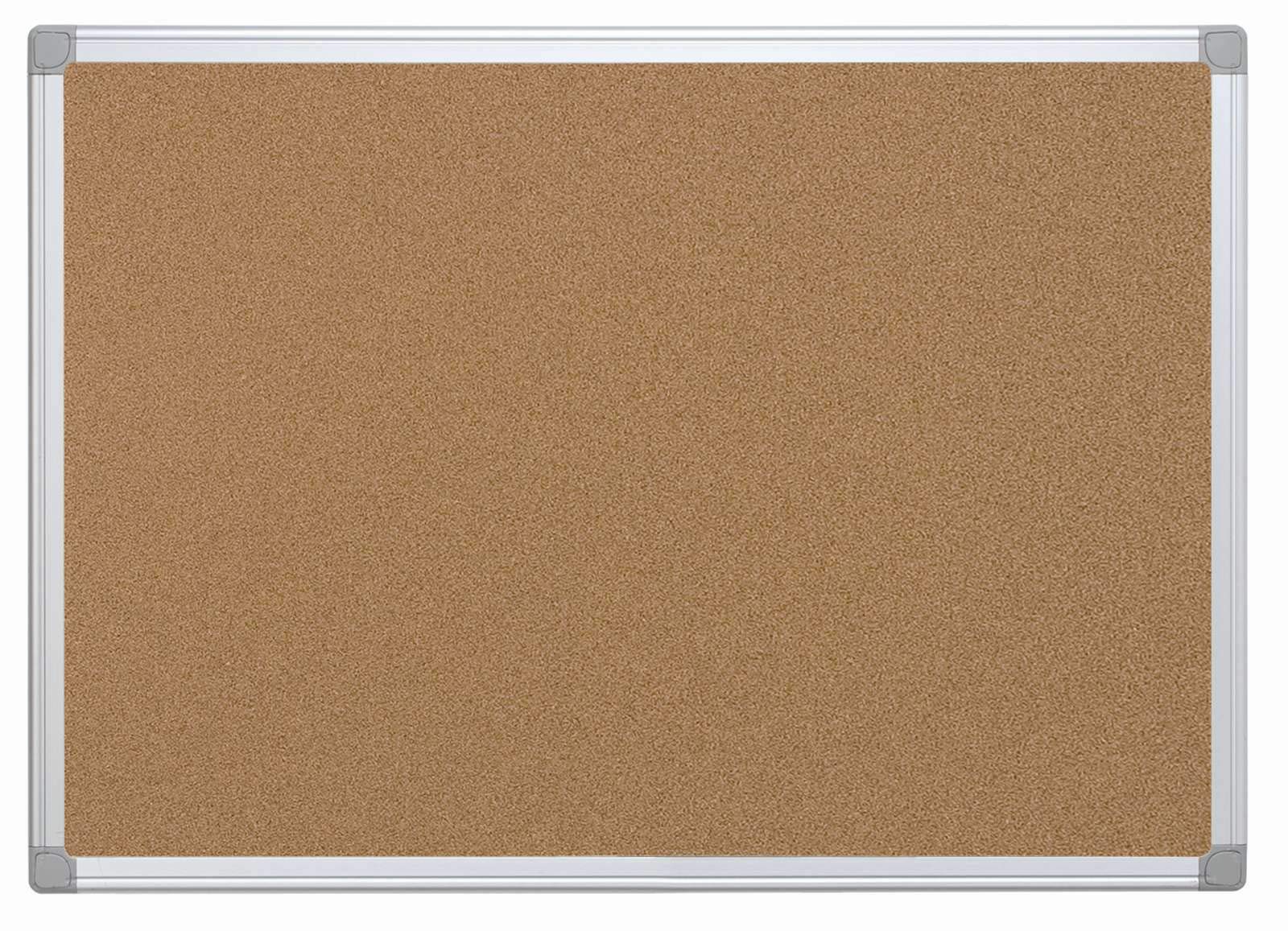 Q-Connect Slate Cork Aluminium Frame 90 x 60 cm