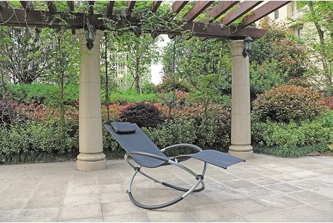 Amazon De Schaukelliege Milos Liegestuhl Relaxstuhl Gartenliege Schwingliege Garten Mobel