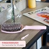 Olivia Garden Fingerbrush Care Iconic Large Pastel Pink Detangling Brush view 2