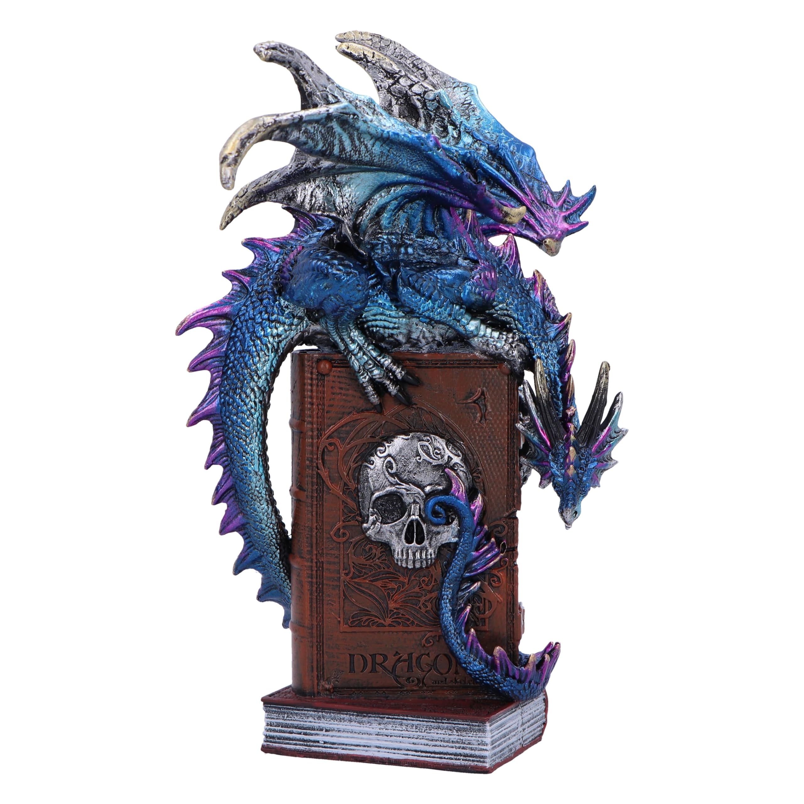 Nemesis Now A Tale of Dragons 22cm, Resin, Blue, Dragon Figure, Blue Dragon Ornament, Collectable Dragon Giftware, Cast in the Finest Resin, Expertly Hand-Painted