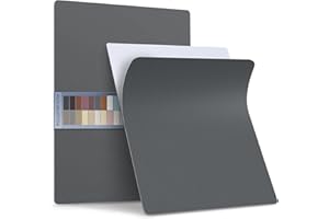 Yikda Self-Adhesive Leather Repair Patch, 11" x8.3" Vinyl Leather Repair kit for Furniture, Leather Repair Tape for Car seat, Couch, Furniture Dark Grey