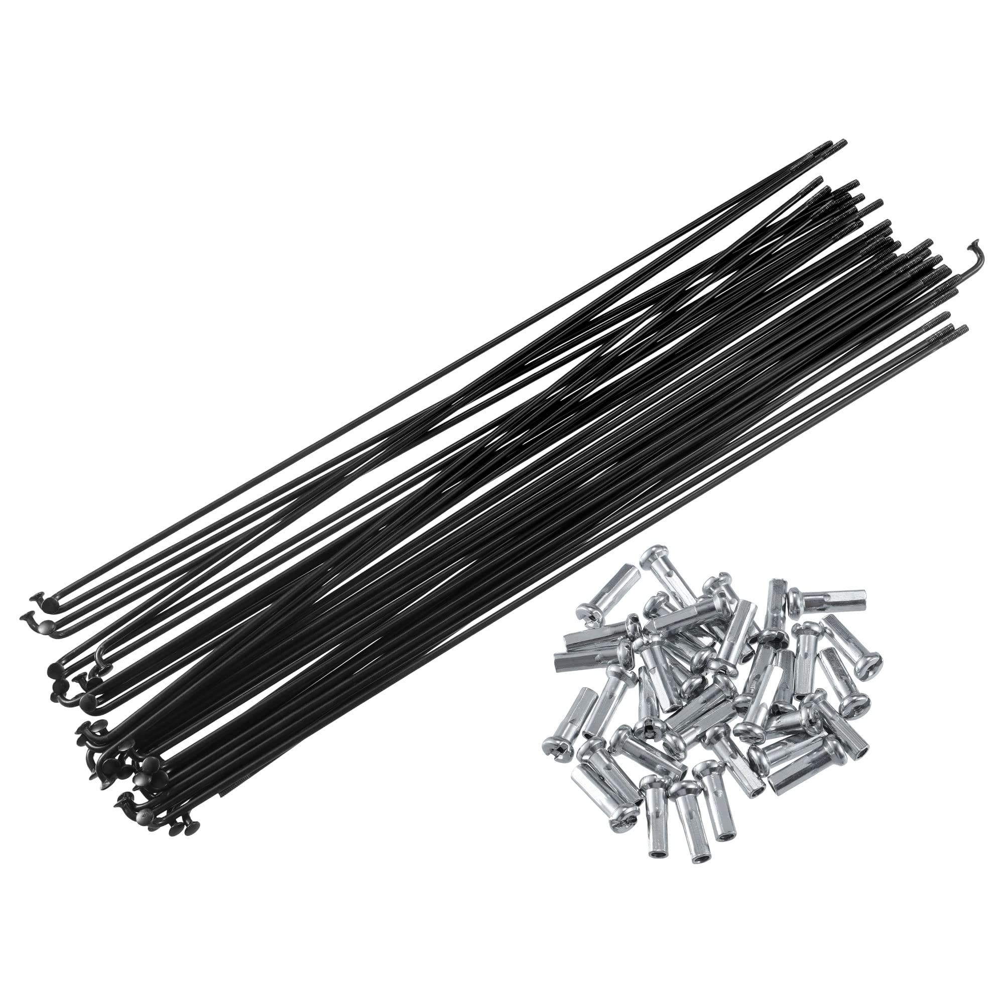 X AUTOHAUX 36 Pcs Bicycle Steel Spokes 14G Bike Spoke 230mm Length with Nipples