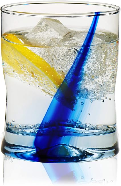 libbey blue ribbon impressions glass set