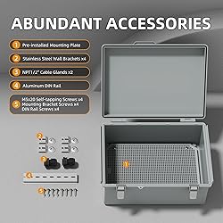 Joinfworld Waterproof Box for Electronics Outside
