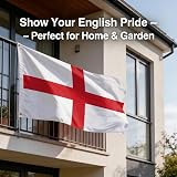 SHATCHI England St George Flag 5ft x 3ft with Brass Eyelets view 3