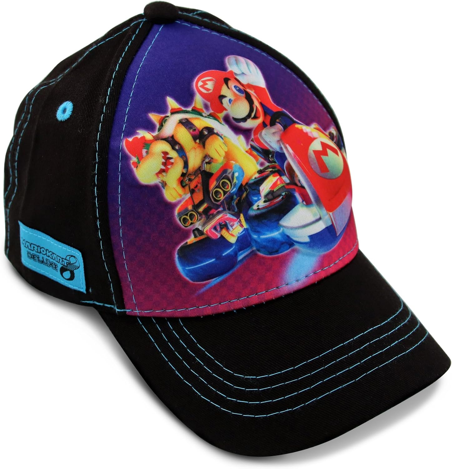 Nintendo Boys Super Mario Cotton Baseball Cap (Size 4-7): Clothing