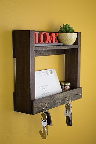 Amazon Com Entryway Key Holder Mail Storage Coat Rack Wall