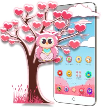 Amazon Com Cute Pink Owl Bowknot 2d Theme Appstore For Android