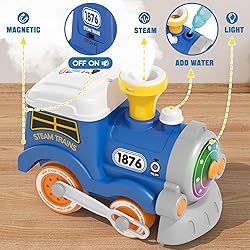 MORECOLL Train Set for Toddlers w/Steam, Music