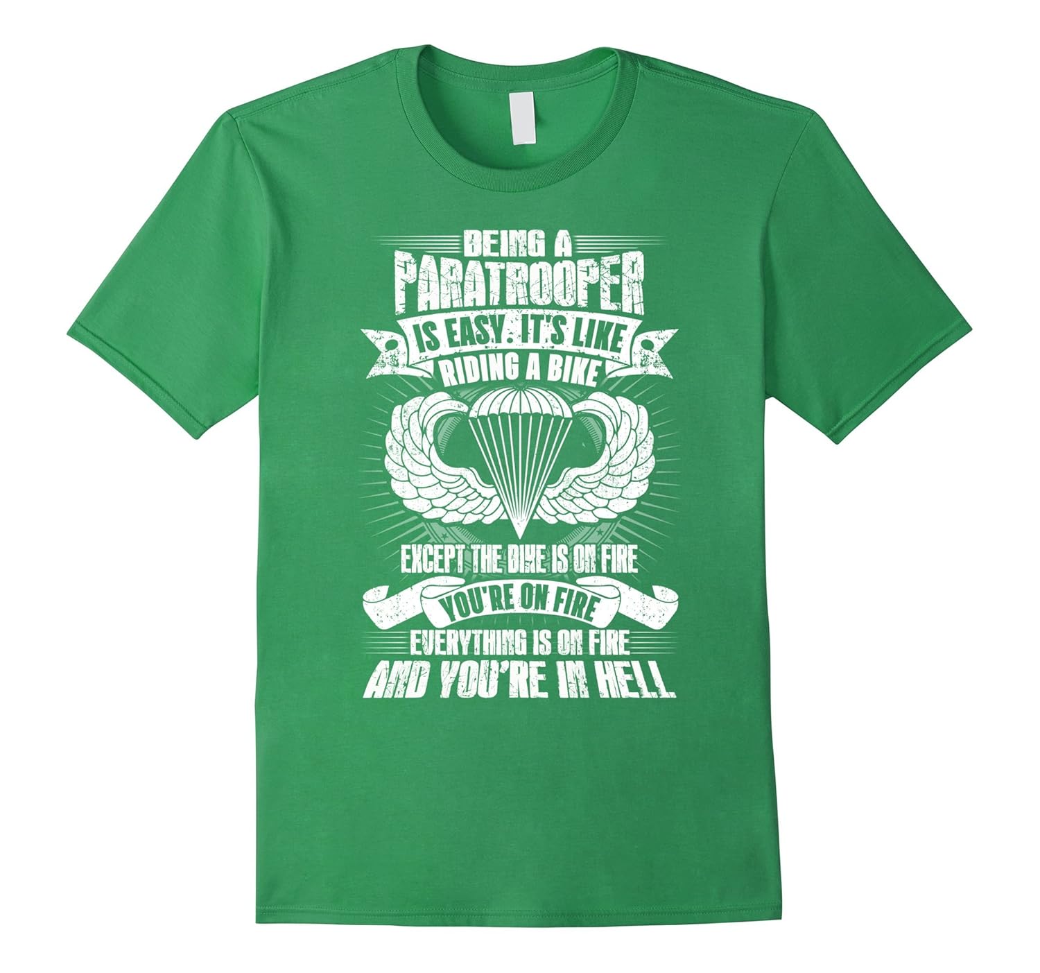 Airborne Tshirt , being a paratrooper is easyArt Artvinatee
