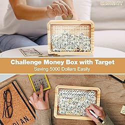 Cash Vault Wooden Savings Box, 5000 Savings