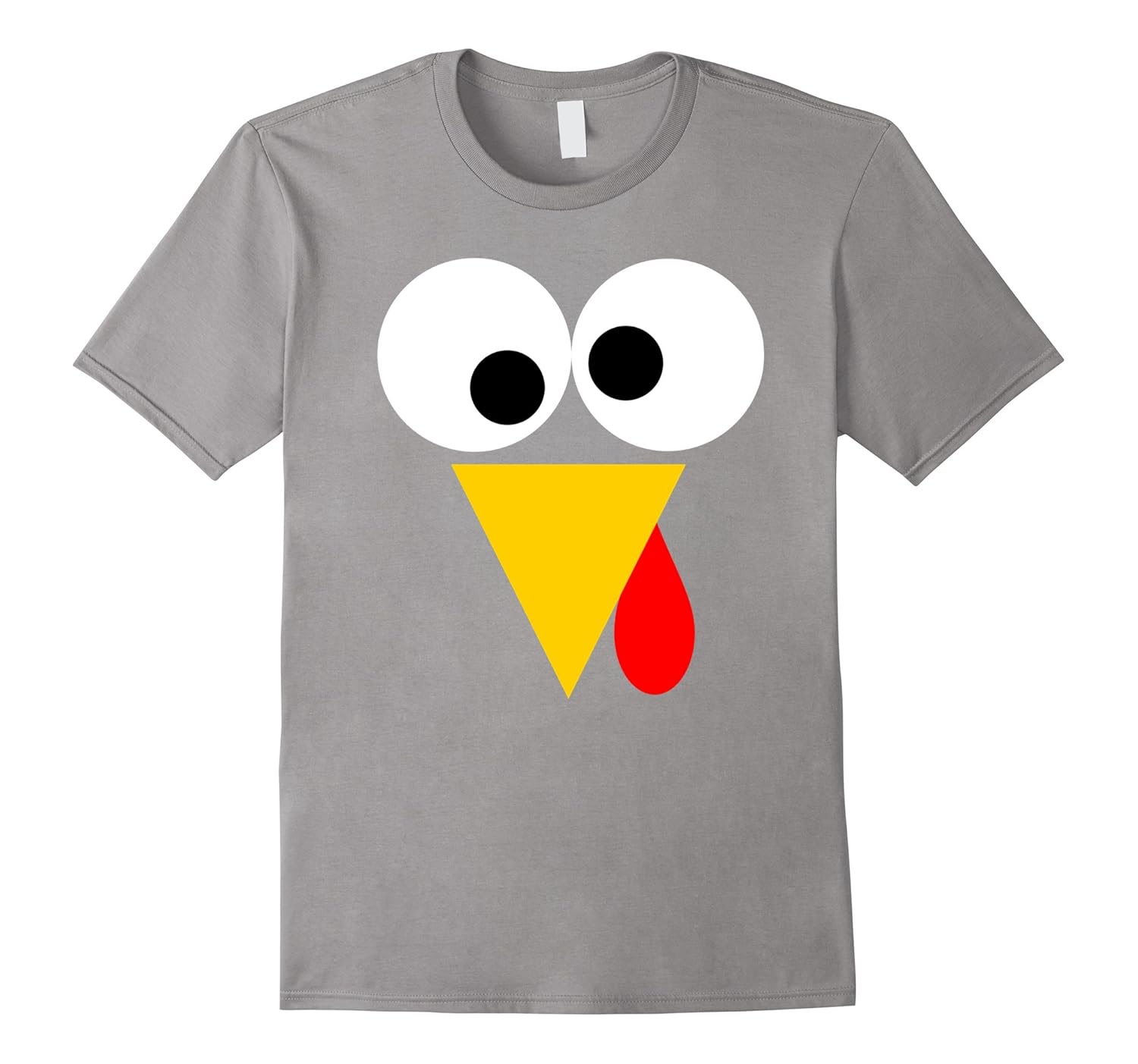 Turkey Face Thanksgiving Day T-shirt-ANZ