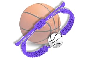 Sportybella Unisex Basketball Charm Bracelet - Adjustable Friendship Bracelet With Basketball Charm