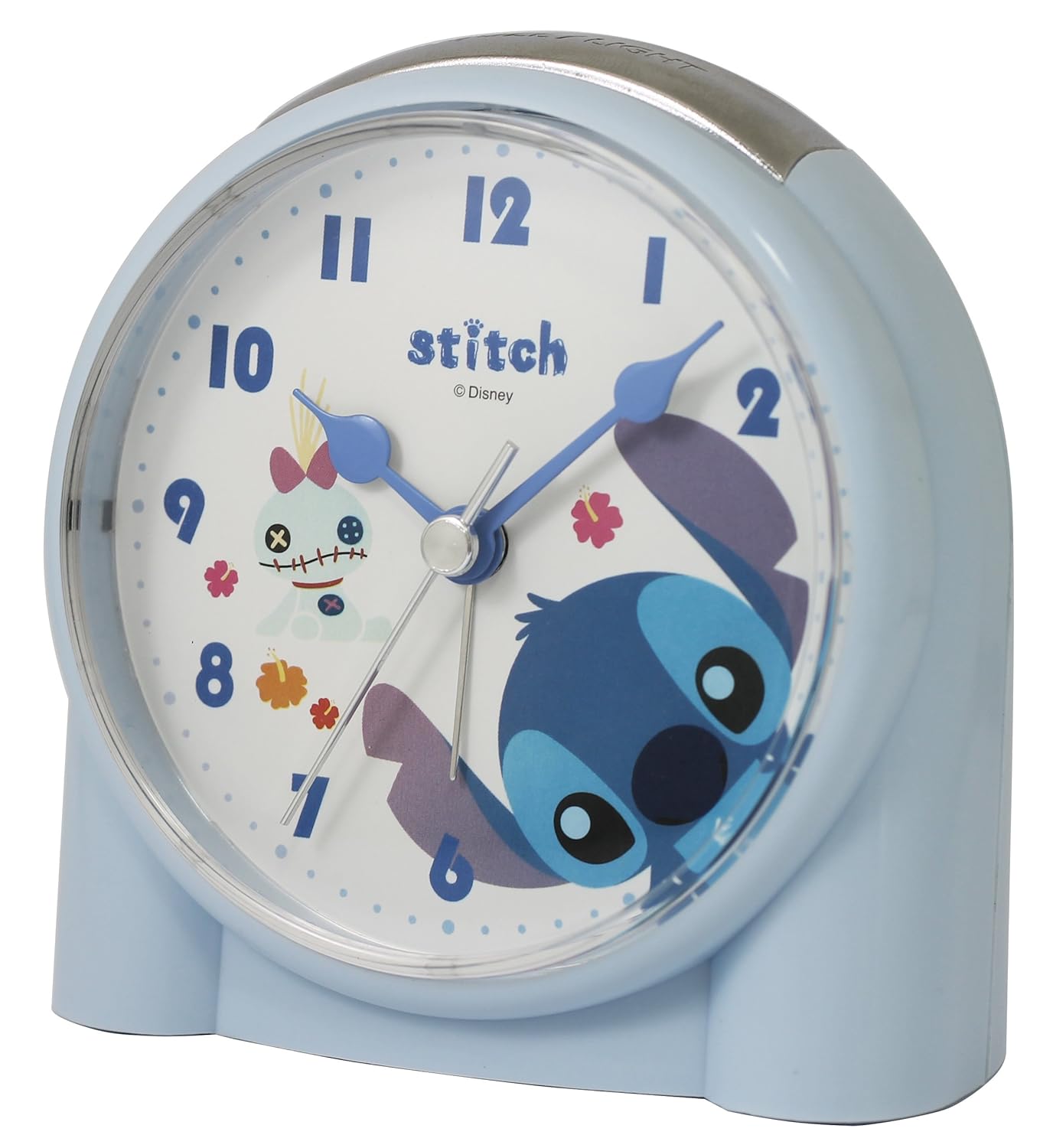 Disney alarm clock Lilo and Stitch analog display Light Light Blue DIA