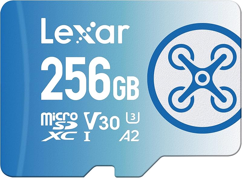 Lexar Fly 256GB Micro SD Card microSDXC UHS-I 160MB/s U3 V30 A2 DJI Camera