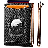 BULLIANT Men Wallet Airtag&Standard Use,Slim Front Pocket Wallet Money Clip for Gifg Men RFID Blocking 11Cards