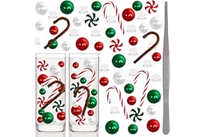 llxieym 4210 Pieces Christmas Vase Filler Beads Floating Pearls Water Gel Beads for Vase Filler Table Centerpieces Christmas Home Party Decoration (Style B)