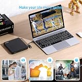 ORIGBELIE External CD DVD Drive USB 3.0 Type C Card Reader w/ 2 USB Ports Case view 4