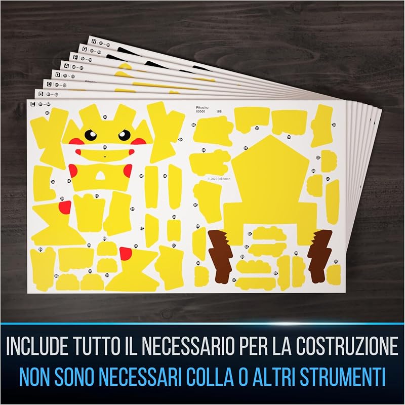 , Pokémon Pikachu, Kit di Modellismo 3D, Puzzle per Adulti, 12+