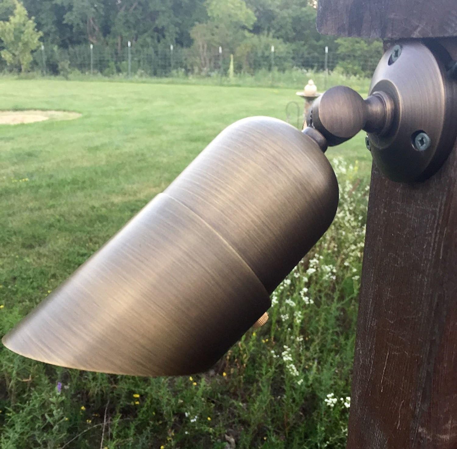 Orion Solid Brass Light Outdoor Low Voltage Landscape Lighting Wall