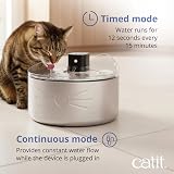 Catit PIXI Cordless XL Stainless Steel Water Fountain with UVC Filter view 8