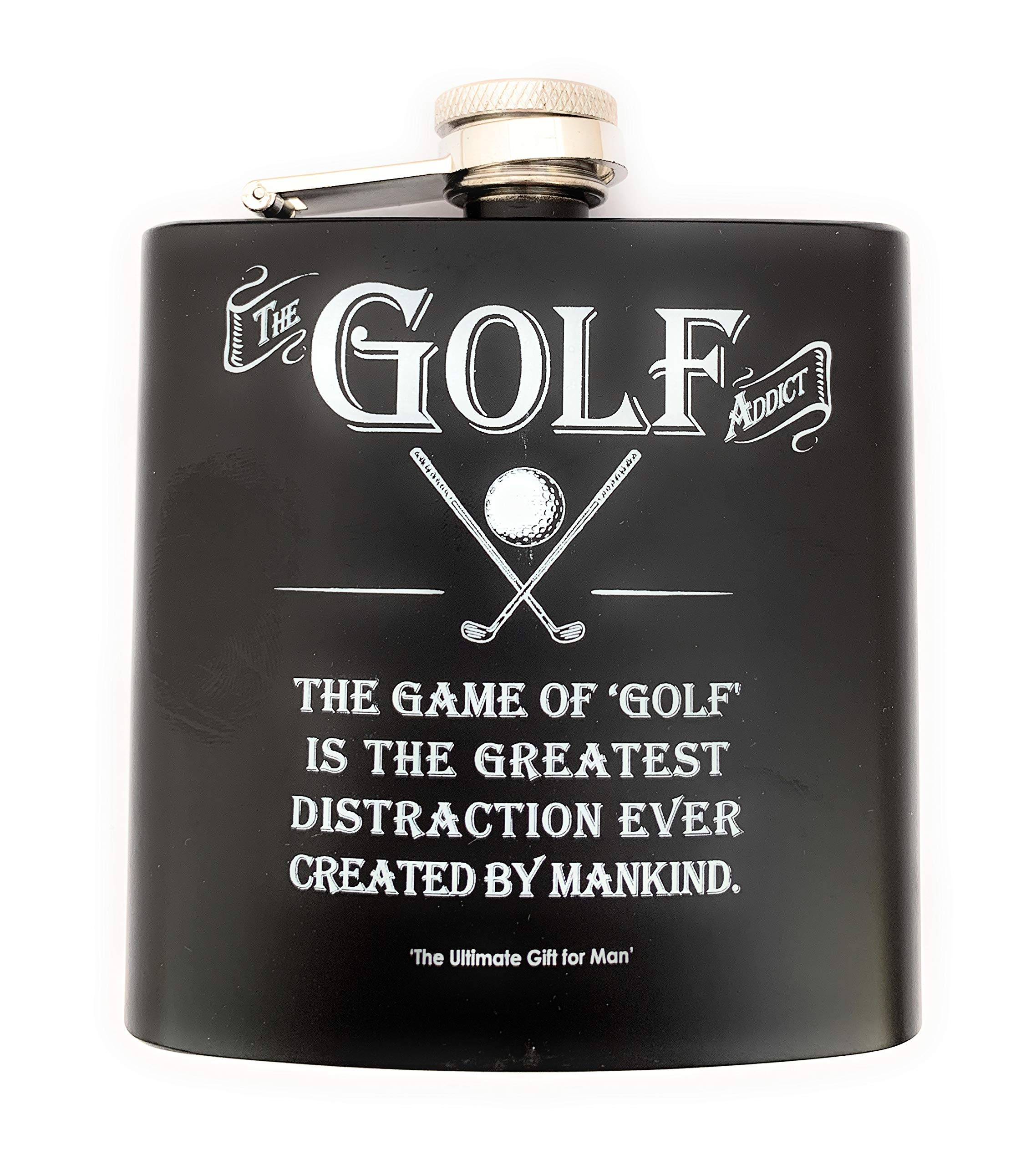 Arora Ultimate Gift for Man 8874 Golf Hip Flask, Multicolour, One Size